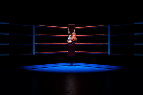 Boxing Corner And Boxing Gloves