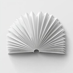 Conceptual design of a fanned book pages.