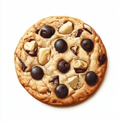 Delicious chocolate chip cookie with nuts.