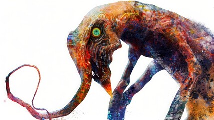 Fototapeta premium fictional mythical creature mysterious.