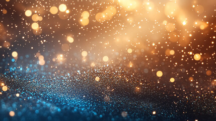 Fototapeta premium A shimmering gradient background with a holographic effect, featuring magical lights and fairy sparkles.