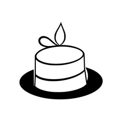 Stylish Hat: Minimalist Fashion Accessory Design.  A simple, elegant vector illustration of a classic hat, perfect for fashion blogs, websites, and branding.