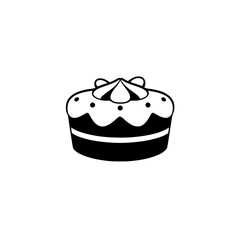 A delectable cake, perfect for birthdays or any celebration.  This image showcases a simple yet elegant design, ideal for bakeries and dessert lovers.