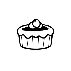Delicious Cupcake: A Sweet Treat for Any Occasion. This image showcases a delectable cupcake, perfect for birthdays, celebrations, or simply satisfying a sweet craving. 