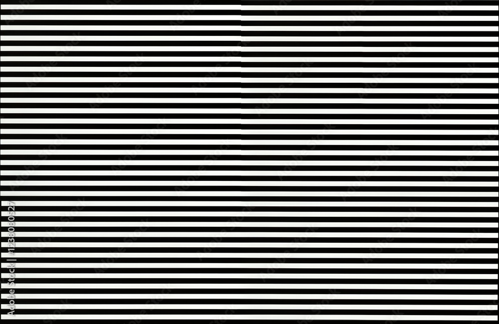 Poster simple black, white horizontal stripes create abstract pattern. clean lines, bold colours offer mini