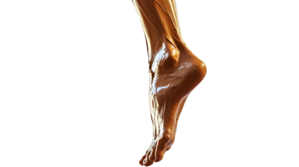 Goli leg on a transparent background. isolated background.