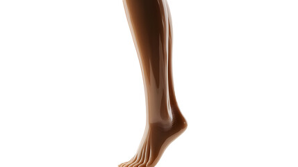 Goli leg on a transparent background. isolated background.