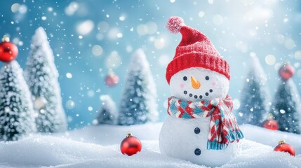 Snowman in Winter Wonderland