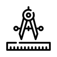 ruler line icon