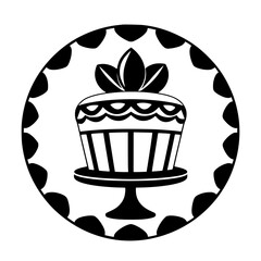 A delectable cake, a delightful dessert, perfect for any celebration. This image showcases a beautifully decorated cake on a cake stand, ideal for birthdays, weddings, or any special occasion.