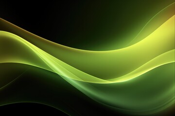 Yellow Fluorescent Background with Neon Greenish Colours in an Abstract Surface