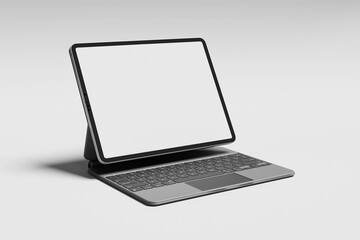 Fototapeta premium Pro tablet with blank white screen for mockup