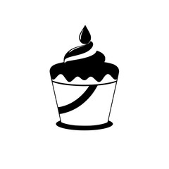 Delicious Cupcake: A Sweet Treat for Any Occasion. This simple yet elegant cupcake design is perfect for bakeries, cafes, and dessert lovers.