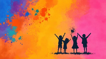 Fototapeta premium Colorful Happy Holi Sale Offer Discount Banner Template - Vector Illustration