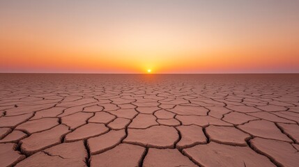 Minimalist Nature Imagery Cracked Earth Texture Highlighting Climate Impact - Essential for Eco-Conscious Marketing and Environmental Awareness Campaigns