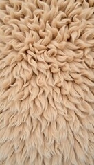 Brown Fluffy Fur Fabric Wool Texture Background