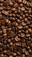 Obraz premium Artistic Coffee Beans Flat Lay