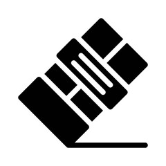 eraser glyph icon