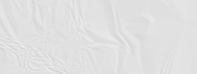 White crumpled paper texture. White wrinkled paper texture. White paper texture. White crumpled and top view textures can be used for background of text or any contents.