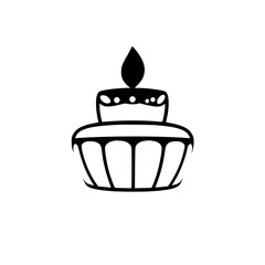 A Delightful Birthday Cake with a Single Candle: A Sweet Culinary Masterpiece