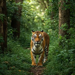 Tiger in the jungle