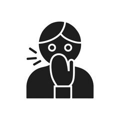 Person Covering Mouth Icon