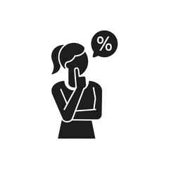 Businesswoman Idea Icon