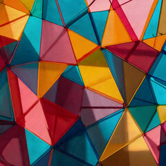 Fototapeta premium Abstract Geometric Background with Vibrant Colors