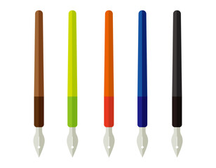 マンガ、ペン、万年筆、筆、筆記用具、文房具、つけペン、筆記具、事務用品、書く、勉強、漫画、仕事、学校、えんぴつ、ペン先、筆記、学生、学習、墨汁、黒インク、インク、手書き、ベクター、白バック、ビジネス、ライフスタイル、ベクター、白バック、ライフスタイル、サイン、仕事、計画、ビジネスアイテム、ビジネスシーン、仕事、描く、計画、アイコン、イラスト ©  NiSihSion