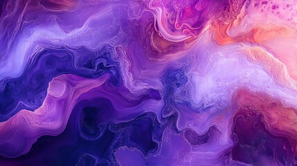 Purple ink dissolving gracefully in water, creating a vibrant abstract effect.
