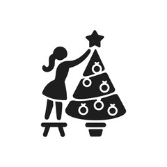 Placing Star on Tree Icon