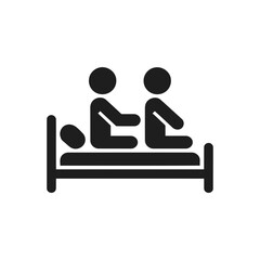 Couple Sitting on Bed icon