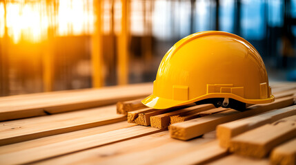 A modern high-rise building under construction, symbolizing growth in progress, Realistic Photo Professional photography, Warm, soft directional lighting with diffused shadows,