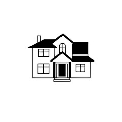 Modern House Exterior: Architectural Design of a Cozy Family Home. Real Estate, Property, and Residential Building.  Suburban Dream Home