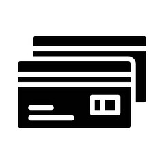 Fototapeta premium credit glyph icon