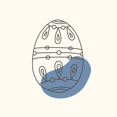 Easter egg icon. Illustration of Spring or Easter. Perfect for banner, postcard, poster, party and other decorations.
