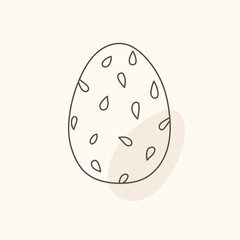 Easter egg icon. Illustration of Spring or Easter. Perfect for banner, postcard, poster, party and other decorations.