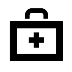 First Aid Box icon, solid color, vector
