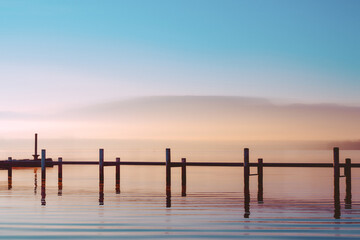 Les Brumes du Lac au Petit Matin