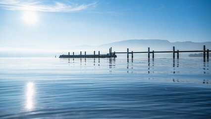 Reflets Flottants dans l’Aube Hivernale