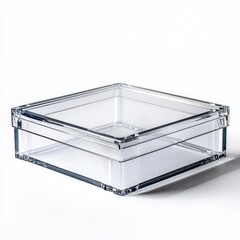 Minimalist Clear Acrylic Storage Box for Organizing and Displaying Items