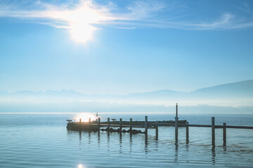 Reflets Flottants dans l’Aube Hivernale
