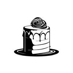 A delectable chocolate cake, layered and frosted with whipped cream. This sweet treat is perfect for any occasion. Indulge in its rich, decadent flavor.