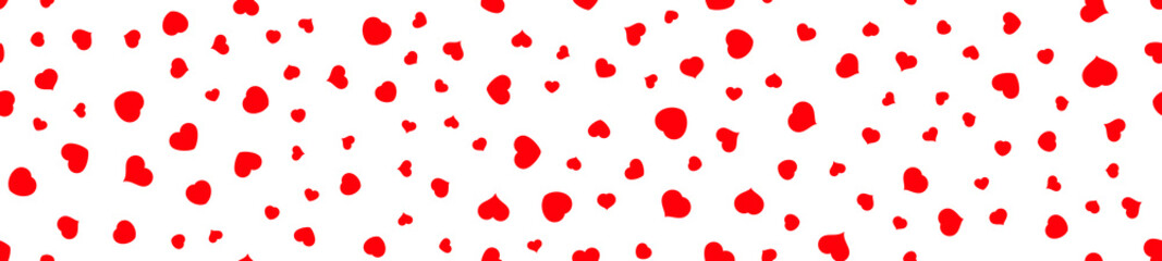 Red heart seamless pattern
