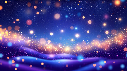 Obraz premium A Starlit Dream A Cosmic Fantasy of Twinkling Lights