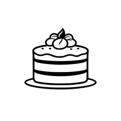 A delectable layered cake, adorned with whipped cream and berries, perfect for birthdays or any celebration. This image is ideal for food blogs, bakeries, and dessert menus.