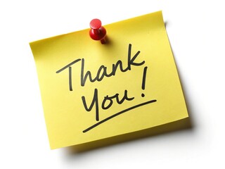 Aerial View of Colorful Thank You Sticky Notes Arranged on a Desk