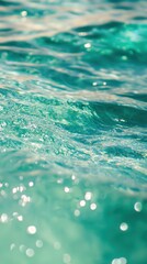 Tranquil Sunlit Water Surface with Gentle Ripples and Glimmers