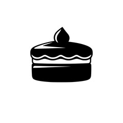 A delectable cake, perfect for birthdays or any celebration. This image showcases a layered cake with whipped cream frosting, a delightful treat for any sweet tooth.