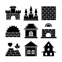 Fototapeta premium Vector Illustration of Various Brick Structures